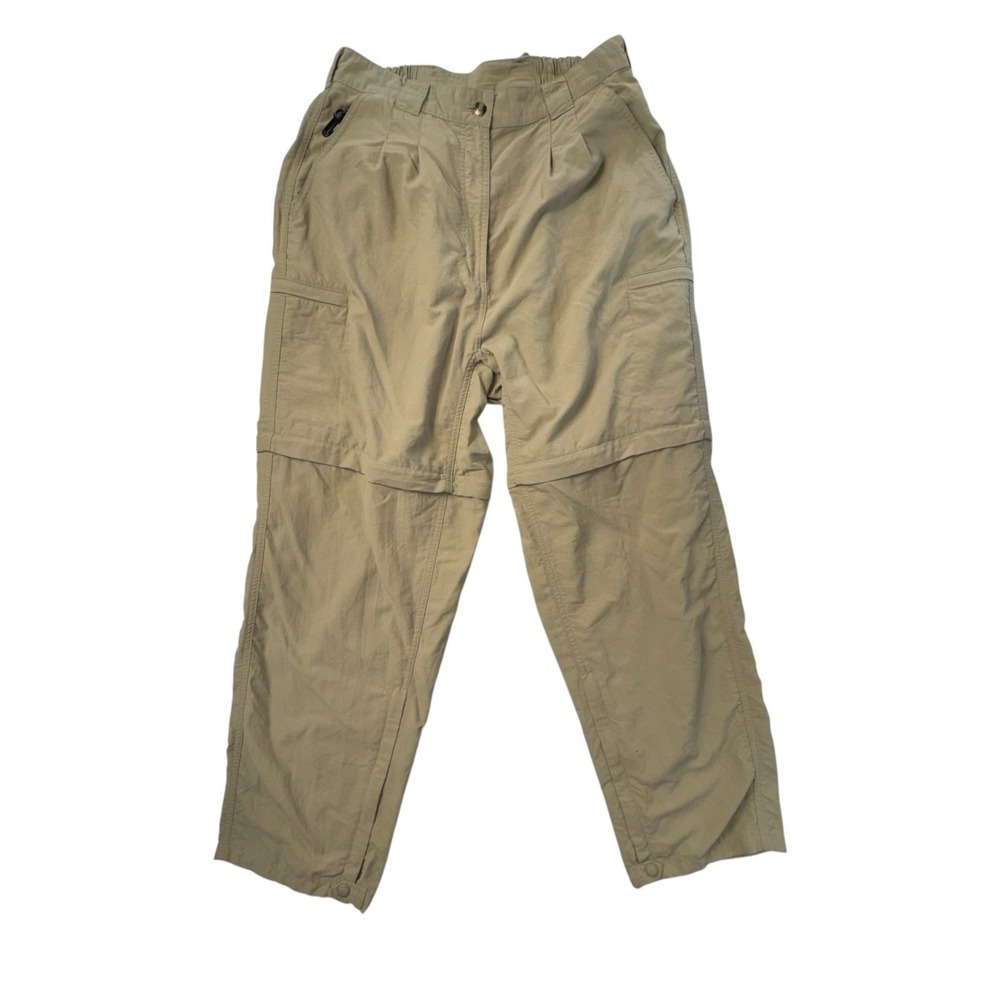 L.L. Bean Traveler Trousers Beige Women's 14 Regular
